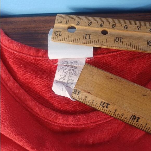 Vintage Sweet Blondie XL Christmas Shirt Teddy Bear Christmas Red Long Sleeve - Picture 9 of 9